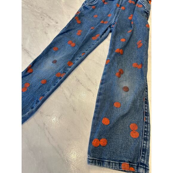 Christian Robinson Target Microscope Embroidery Denim overalls 5T target - Picture 4 of 5